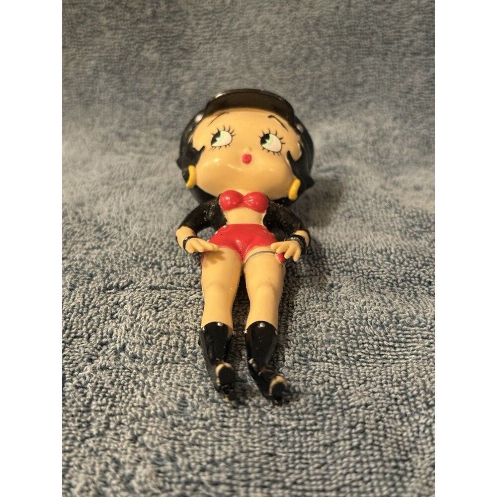 Vintage 1990S Betty Boop Biker Doll Collectible 6" tall NJ Croce kids toy